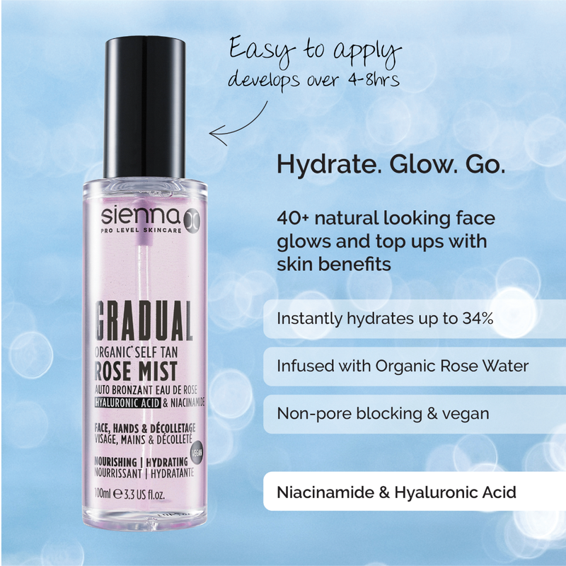 SIENNA X Gradual Rose Water Mist Self Tan 100ml