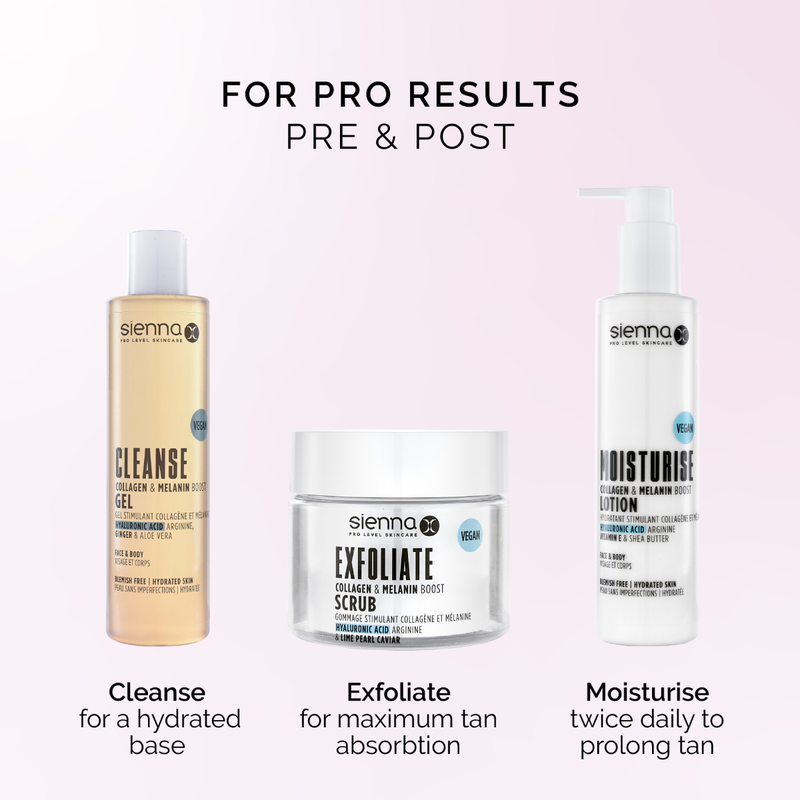 SIENNA X Gradual Clear Tan Water Mousse 190ml